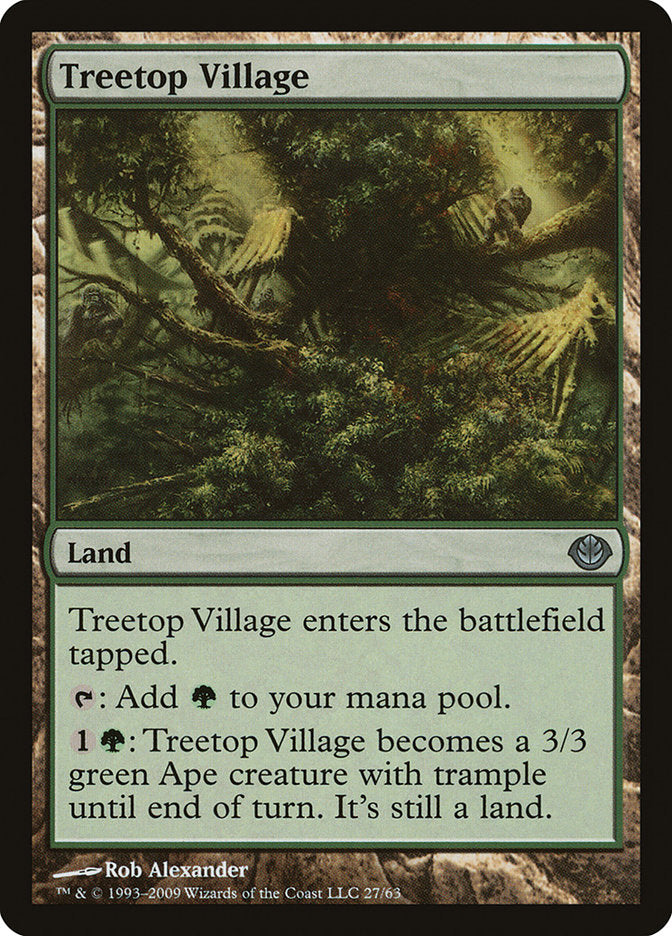 Treetop Village [Duel Decks: Garruk vs. Liliana] - The Mythic Store | 24h Order Processing