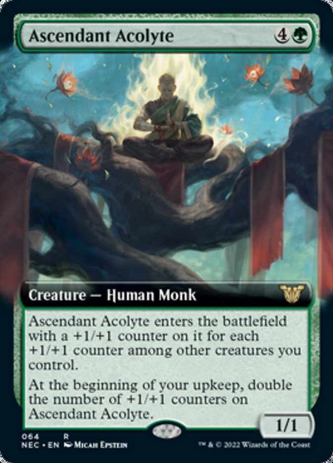 Ascendant Acolyte (Extended Art) [Kamigawa: Neon Dynasty Commander] - The Mythic Store | 24h Order Processing