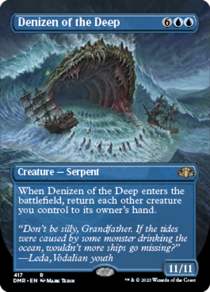 Denizen of the Deep (Borderless Alternate Art) [Dominaria Remastered] - The Mythic Store | 24h Order Processing