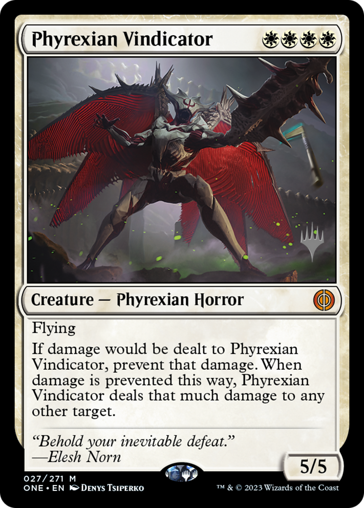 Phyrexian Vindicator (Promo Pack) [Phyrexia: All Will Be One Promos] - The Mythic Store | 24h Order Processing