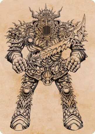 Iron Golem (Showcase) Art Card [Dungeons & Dragons: Adventures in the Forgotten Realms Art Series] - The Mythic Store | 24h Order Processing