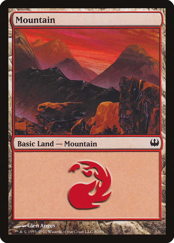 Mountain (80) [Duel Decks: Knights vs. Dragons] - The Mythic Store | 24h Order Processing