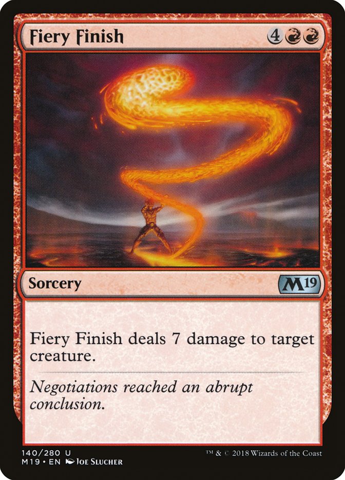 Fiery Finish [Core Set 2019] - The Mythic Store | 24h Order Processing