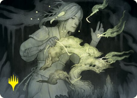 Careful Cultivation Art Card (Gold-Stamped Signature) [Kamigawa: Neon Dynasty Art Series] - The Mythic Store | 24h Order Processing