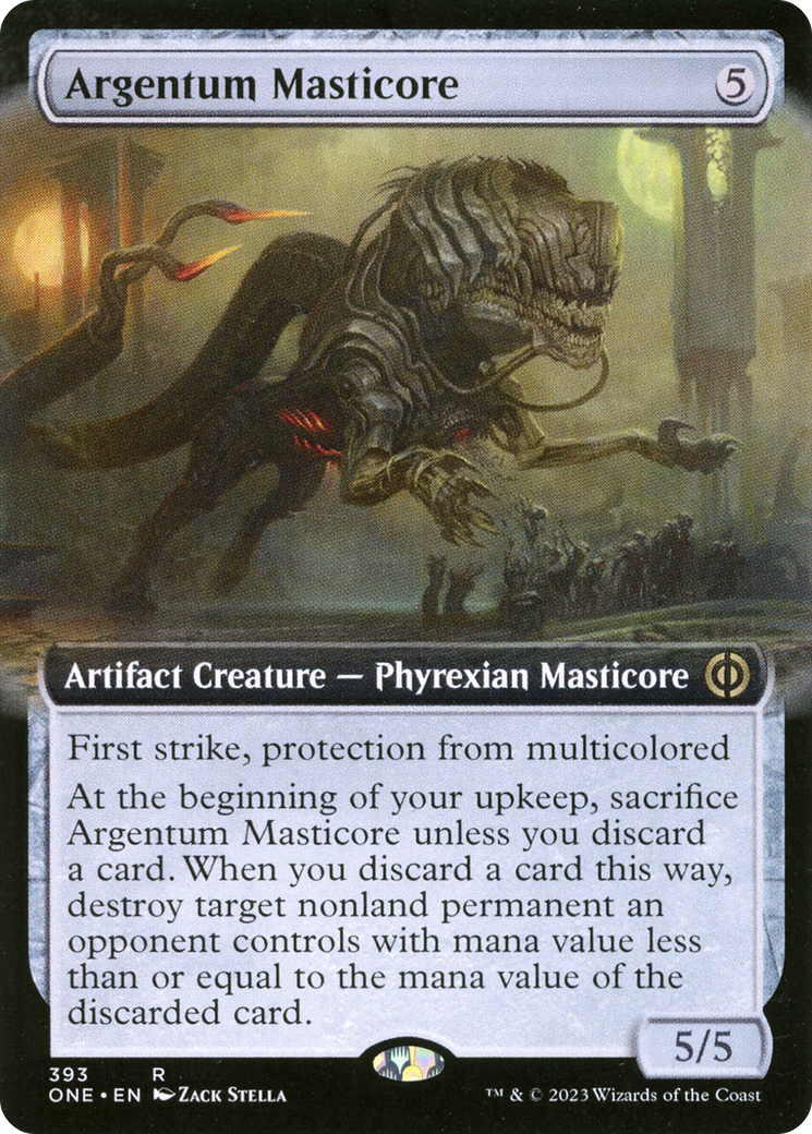 Argentum Masticore (Extended Art) [Phyrexia: All Will Be One] - The Mythic Store | 24h Order Processing