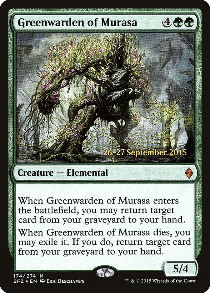 Greenwarden of Murasa [Battle for Zendikar Prerelease Promos] - The Mythic Store | 24h Order Processing