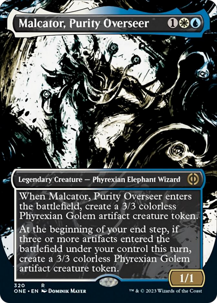 Malcator, Purity Overseer (Borderless Ichor) [Phyrexia: All Will Be One] - The Mythic Store | 24h Order Processing