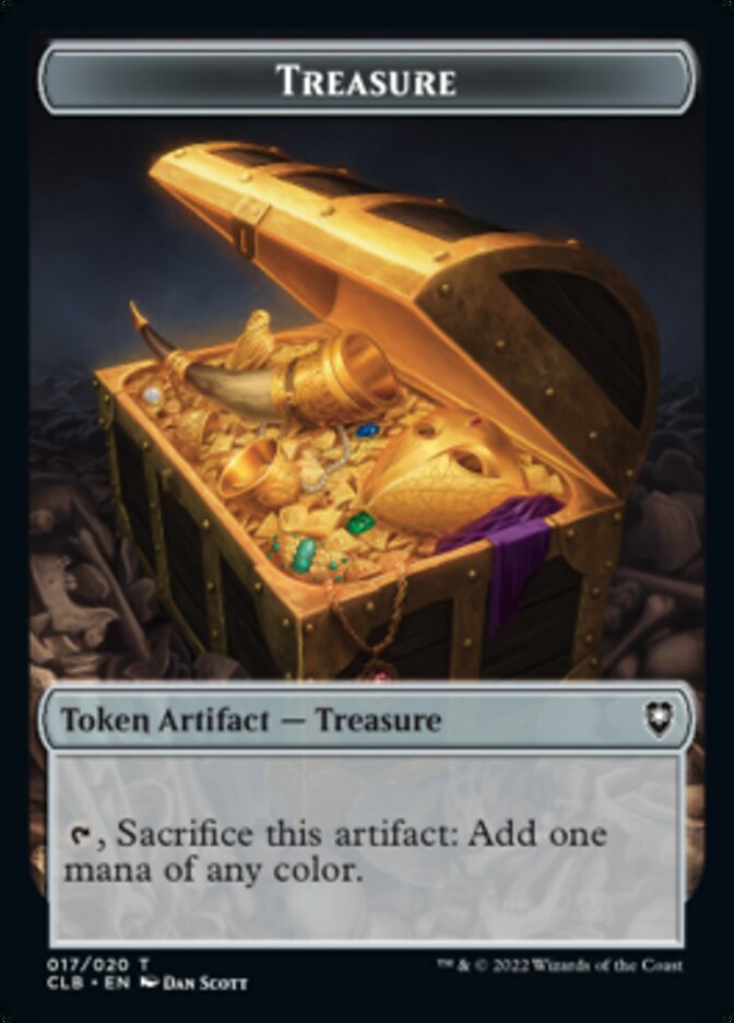 Treasure // Ox Double-Sided Token [Commander Legends: Battle for Baldur's Gate Tokens] - The Mythic Store | 24h Order Processing