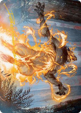 Burn the Accursed Art Card (Gold-Stamped Signature) [Innistrad: Midnight Hunt Art Series] - The Mythic Store | 24h Order Processing