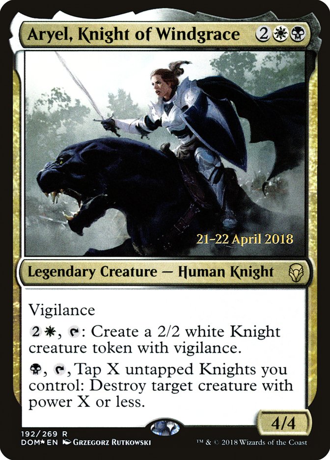 Aryel, Knight of Windgrace [Dominaria Prerelease Promos] - The Mythic Store | 24h Order Processing