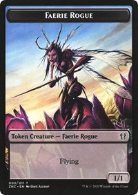 Faerie Rogue // Rat Double-Sided Token [Zendikar Rising Commander Tokens] - The Mythic Store | 24h Order Processing