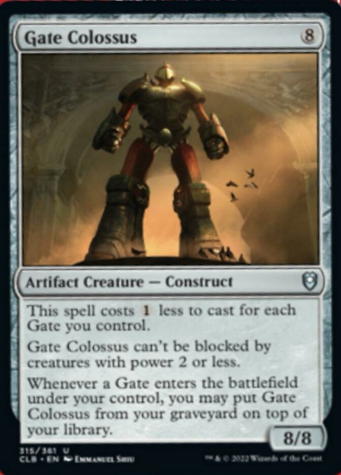 Gate Colossus [Commander Legends: Battle for Baldur's Gate] - The Mythic Store | 24h Order Processing