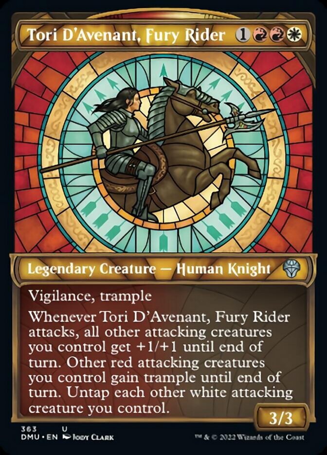 Tori D'Avenant, Fury Rider (Showcase Textured) [Dominaria United] - The Mythic Store | 24h Order Processing