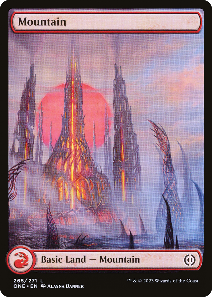 Mountain (265) (Full-Art) [Phyrexia: All Will Be One] - The Mythic Store | 24h Order Processing