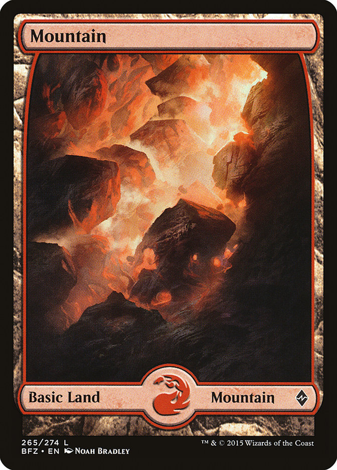 Mountain (265) (Full Art) [Battle for Zendikar] - The Mythic Store | 24h Order Processing