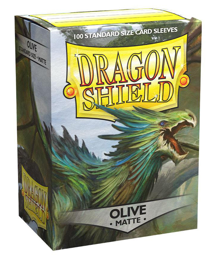 Dragon Shield Matte Sleeve - Olive ‘Lavom’ 100ct - The Mythic Store | 24h Order Processing