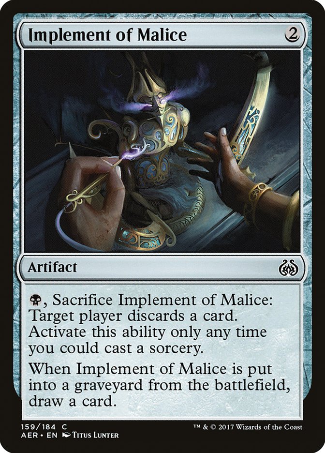 Implement of Malice [Aether Revolt] - The Mythic Store | 24h Order Processing