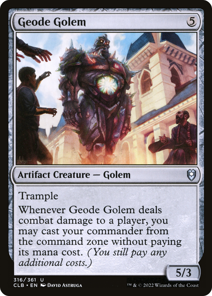 Geode Golem [Commander Legends: Battle for Baldur's Gate] - The Mythic Store | 24h Order Processing