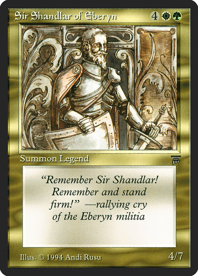 Sir Shandlar of Eberyn [Legends] - The Mythic Store | 24h Order Processing