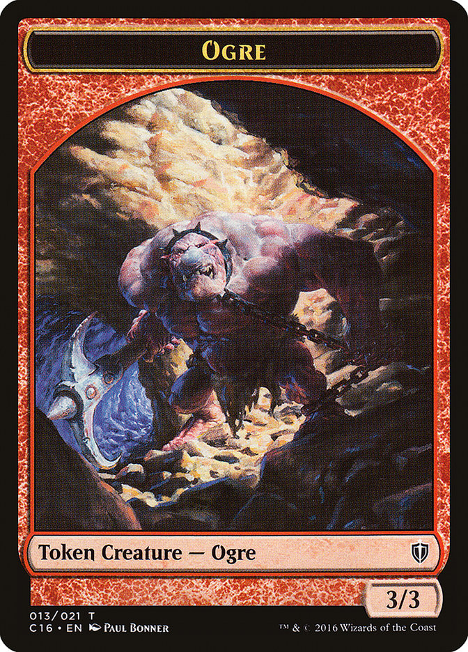 Beast // Ogre Double-Sided Token [Commander 2016 Tokens] - The Mythic Store | 24h Order Processing