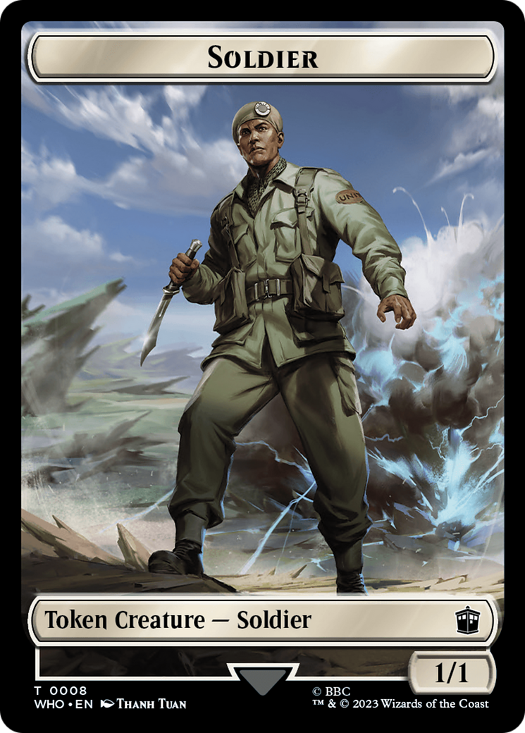 Soldier // Treasure (0028) Double-Sided Token [Doctor Who Tokens] - The Mythic Store | 24h Order Processing