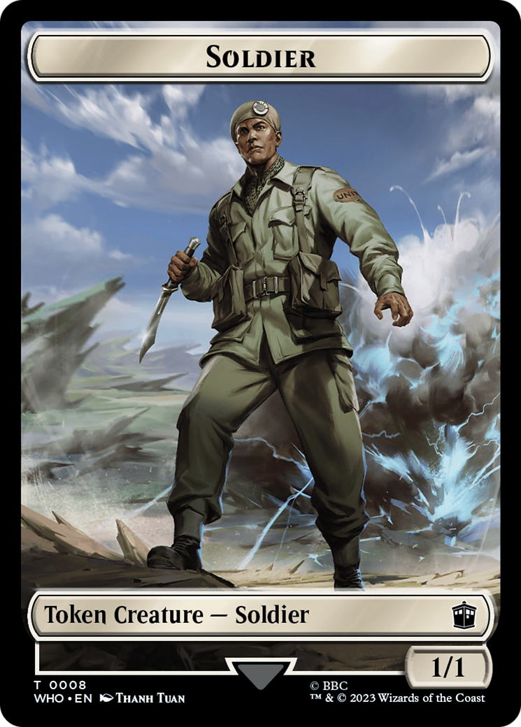 Soldier // Treasure (0030) Double-Sided Token [Doctor Who Tokens] - The Mythic Store | 24h Order Processing