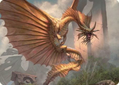 Ancient Gold Dragon Art Card (28) [Commander Legends: Battle for Baldur's Gate Art Series] - The Mythic Store | 24h Order Processing