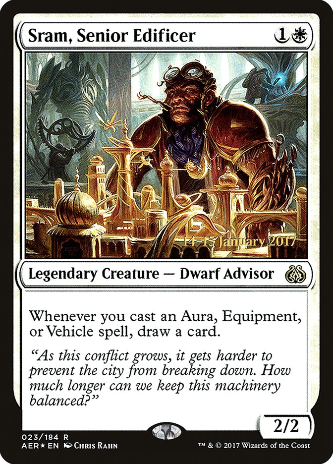 Sram, Senior Edificer [Aether Revolt Prerelease Promos] - The Mythic Store | 24h Order Processing