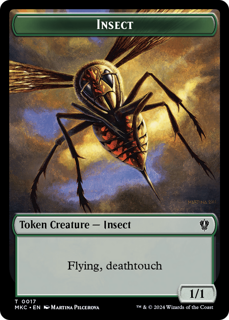 Clue // Insect (0017) Double-Sided Token [Murders at Karlov Manor Commander Tokens] - The Mythic Store | 24h Order Processing