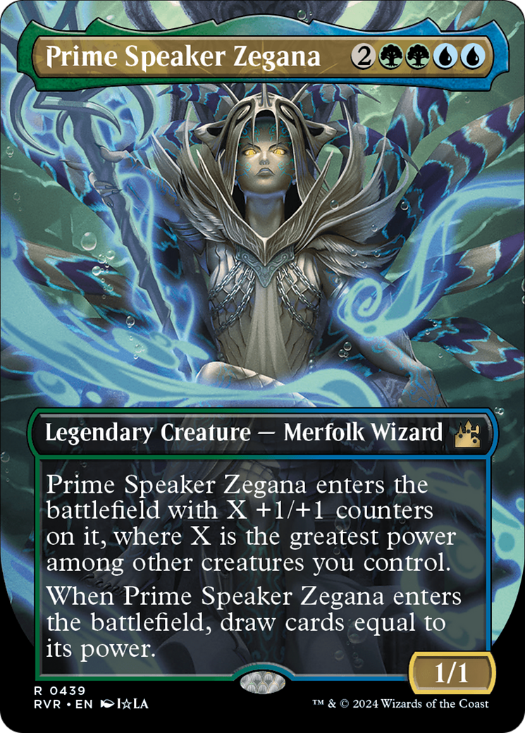 Prime Speaker Zegana (Anime Borderless) [Ravnica Remastered] - The Mythic Store | 24h Order Processing