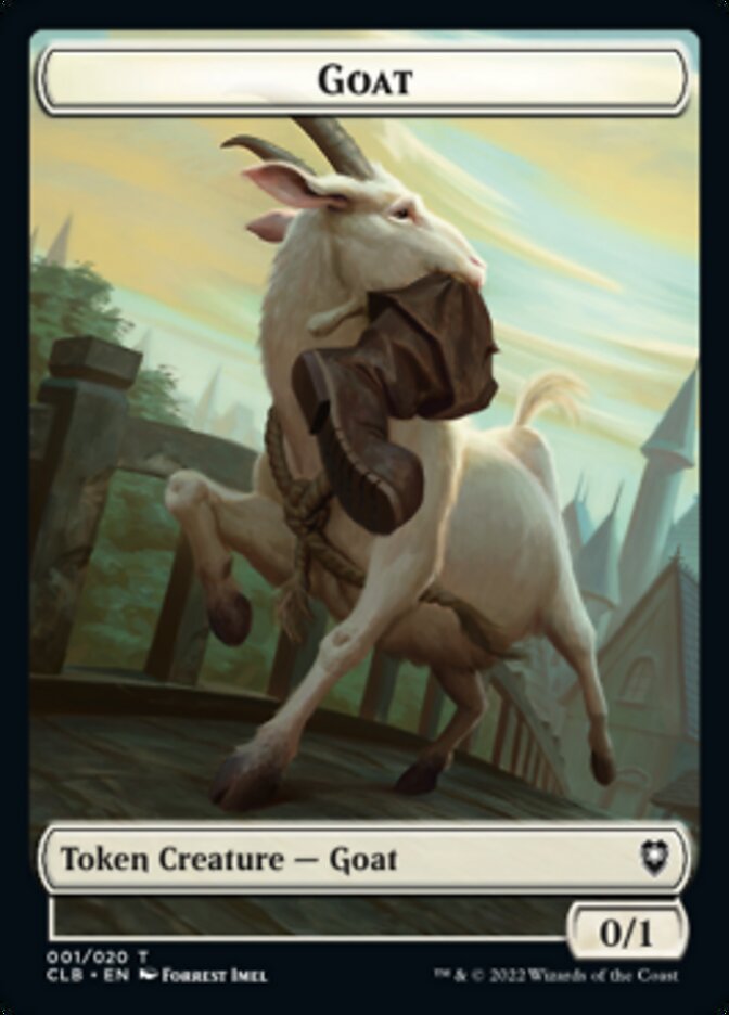 Treasure // Goat Double-Sided Token [Commander Legends: Battle for Baldur's Gate Tokens] - The Mythic Store | 24h Order Processing