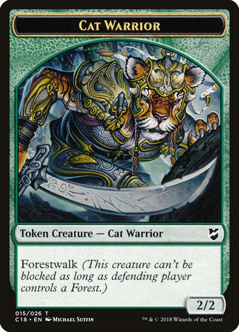 Cat Warrior Token [Commander 2018 Tokens] - The Mythic Store | 24h Order Processing