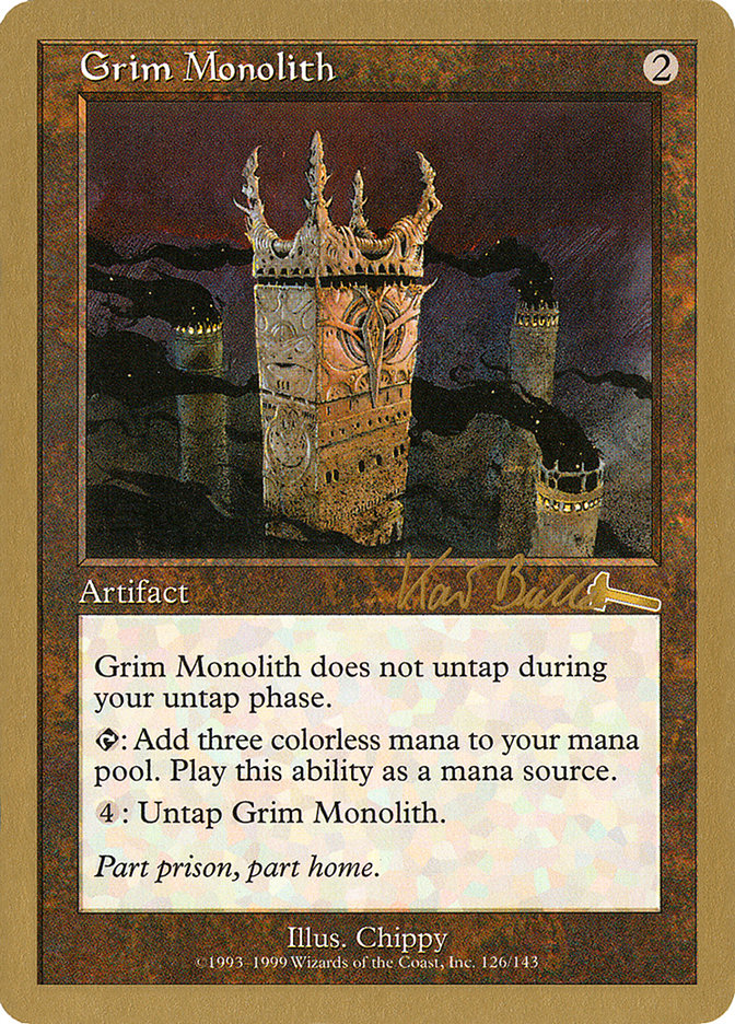 Grim Monolith (Kai Budde) [World Championship Decks 1999] - The Mythic Store | 24h Order Processing