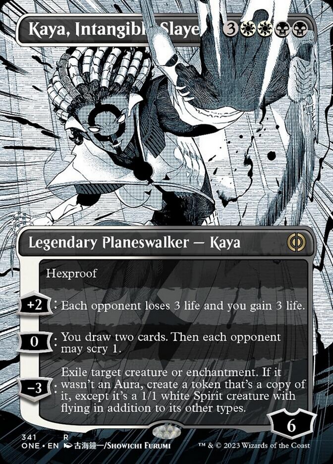 Kaya, Intangible Slayer (Borderless Manga) [Phyrexia: All Will Be One] - The Mythic Store | 24h Order Processing