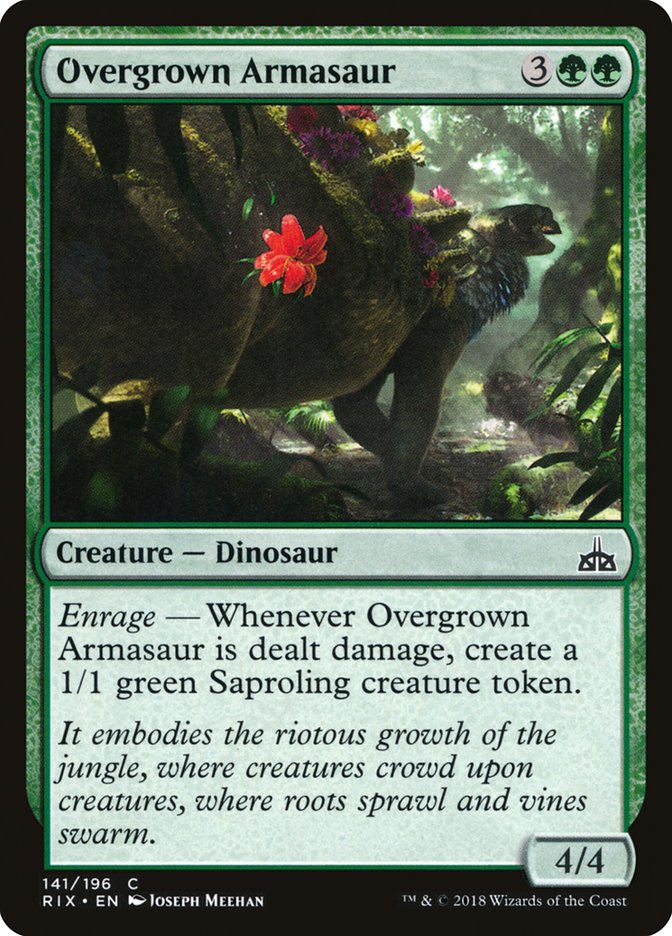 Overgrown Armasaur [Rivals of Ixalan] - The Mythic Store | 24h Order Processing