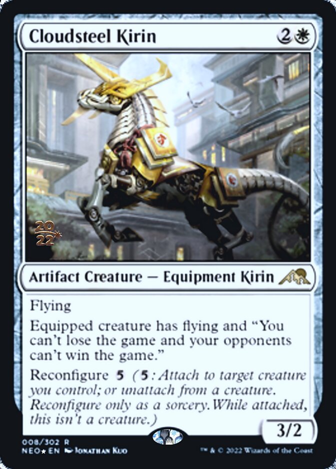 Cloudsteel Kirin [Kamigawa: Neon Dynasty Prerelease Promos] - The Mythic Store | 24h Order Processing