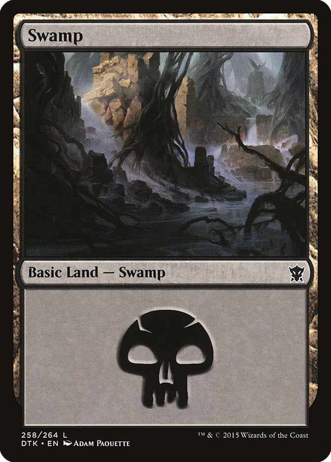 Swamp (258) [Dragons of Tarkir] - The Mythic Store | 24h Order Processing