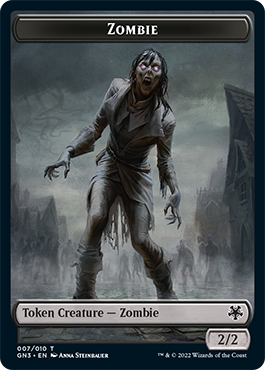 Zombie // Treasure Double-Sided Token [Game Night: Free-for-All Tokens] - The Mythic Store | 24h Order Processing