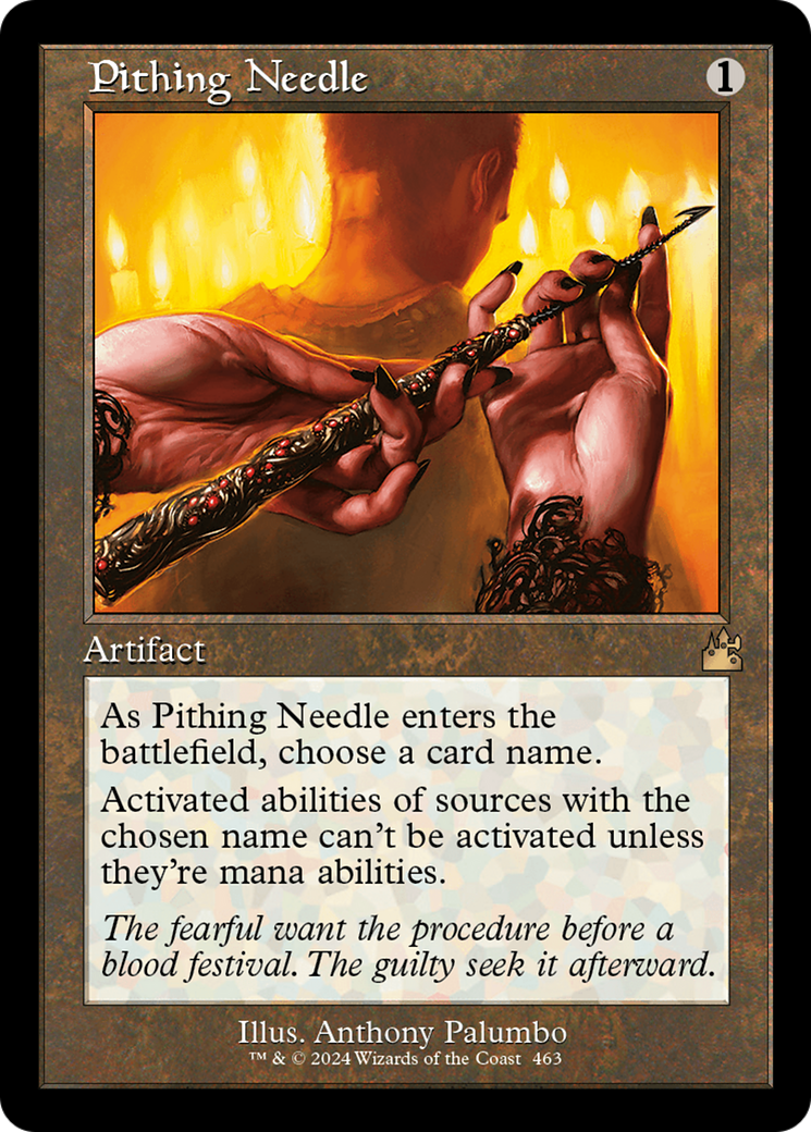 Pithing Needle (Retro Frame) [Ravnica Remastered] - The Mythic Store | 24h Order Processing