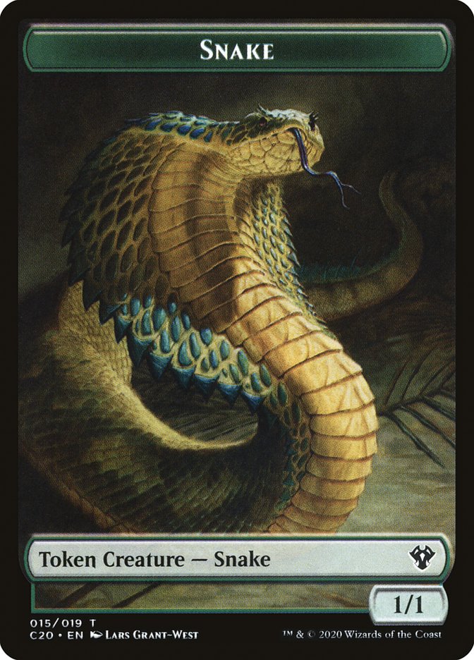 Beast (010) // Snake Double-Sided Token [Commander 2020 Tokens] - The Mythic Store | 24h Order Processing
