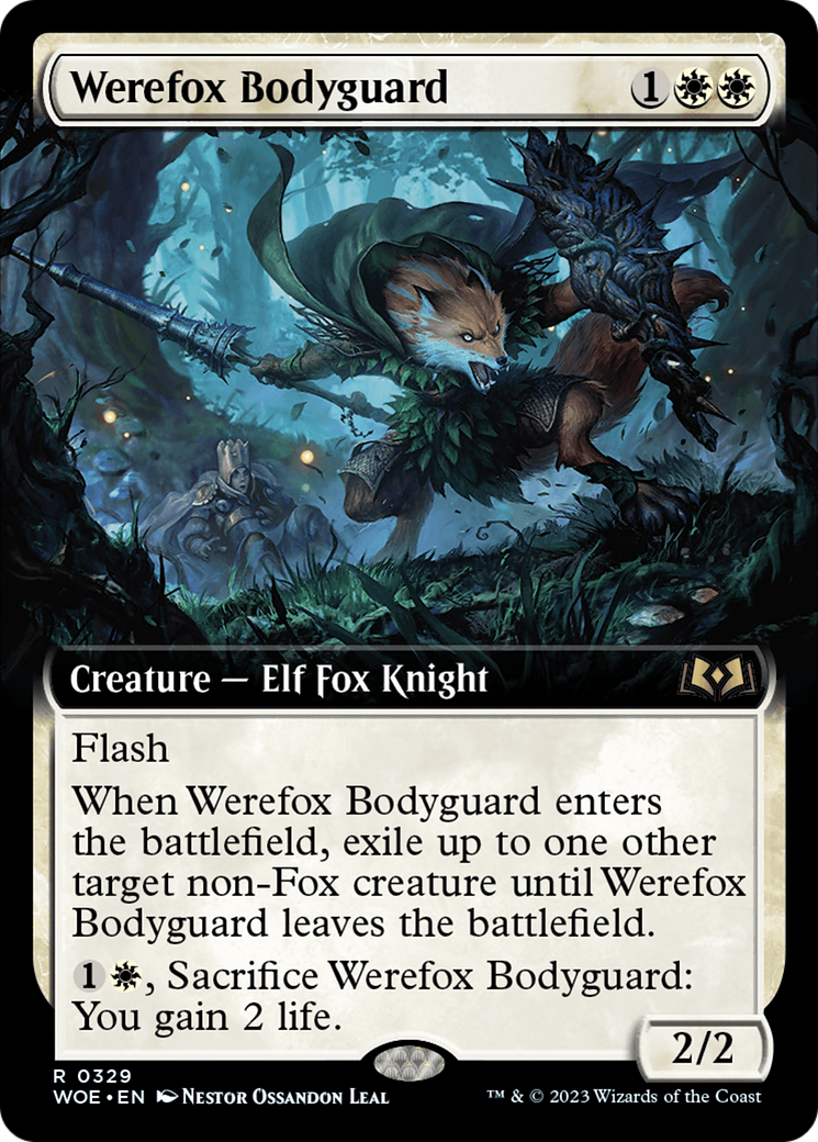 Werefox Bodyguard (Extended Art) [Wilds of Eldraine] - The Mythic Store | 24h Order Processing