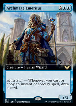 Archmage Emeritus (Extended Art) [Strixhaven: School of Mages] - The Mythic Store | 24h Order Processing