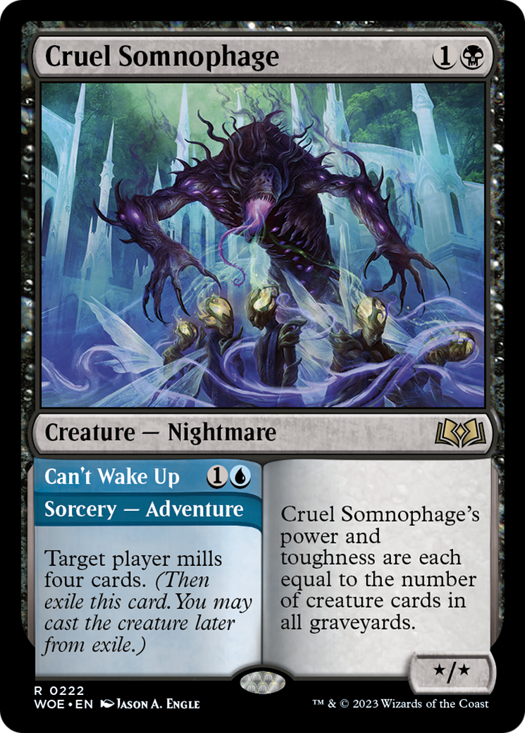 Cruel Somnophage // Can't Wake Up [Wilds of Eldraine] - The Mythic Store | 24h Order Processing