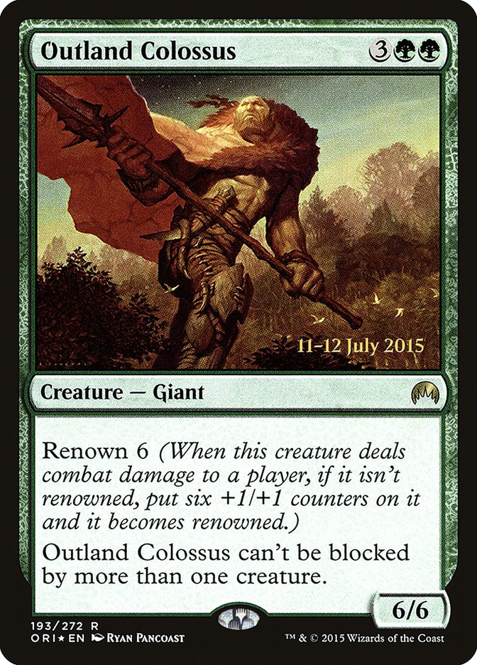 Outland Colossus [Magic Origins Prerelease Promos] - The Mythic Store | 24h Order Processing