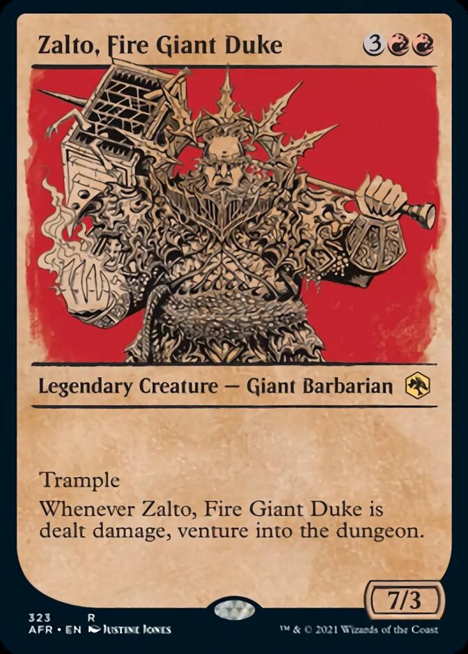 Zalto, Fire Giant Duke (Showcase) [Dungeons & Dragons: Adventures in the Forgotten Realms] - The Mythic Store | 24h Order Processing