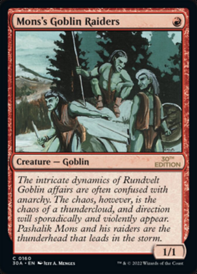 Mons's Goblin Raiders [30th Anniversary Edition] - The Mythic Store | 24h Order Processing