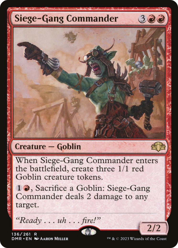 Siege-Gang Commander [Dominaria Remastered] - The Mythic Store | 24h Order Processing