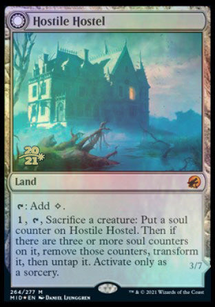 Hostile Hostel // Creeping Inn [Innistrad: Midnight Hunt Prerelease Promos] - The Mythic Store | 24h Order Processing