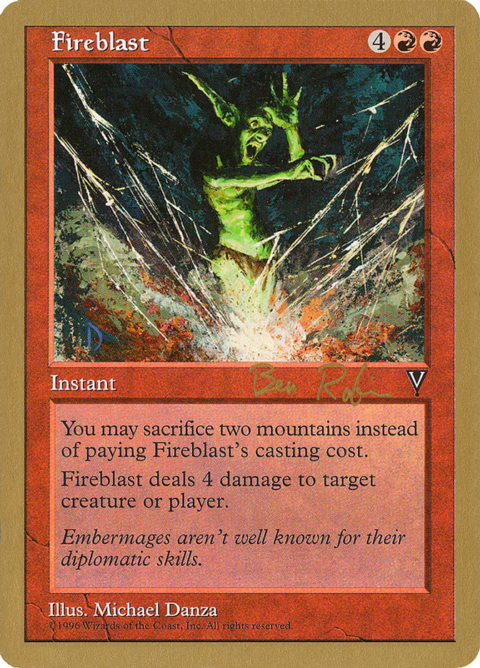 Fireblast (Ben Rubin) [World Championship Decks 1998] - The Mythic Store | 24h Order Processing