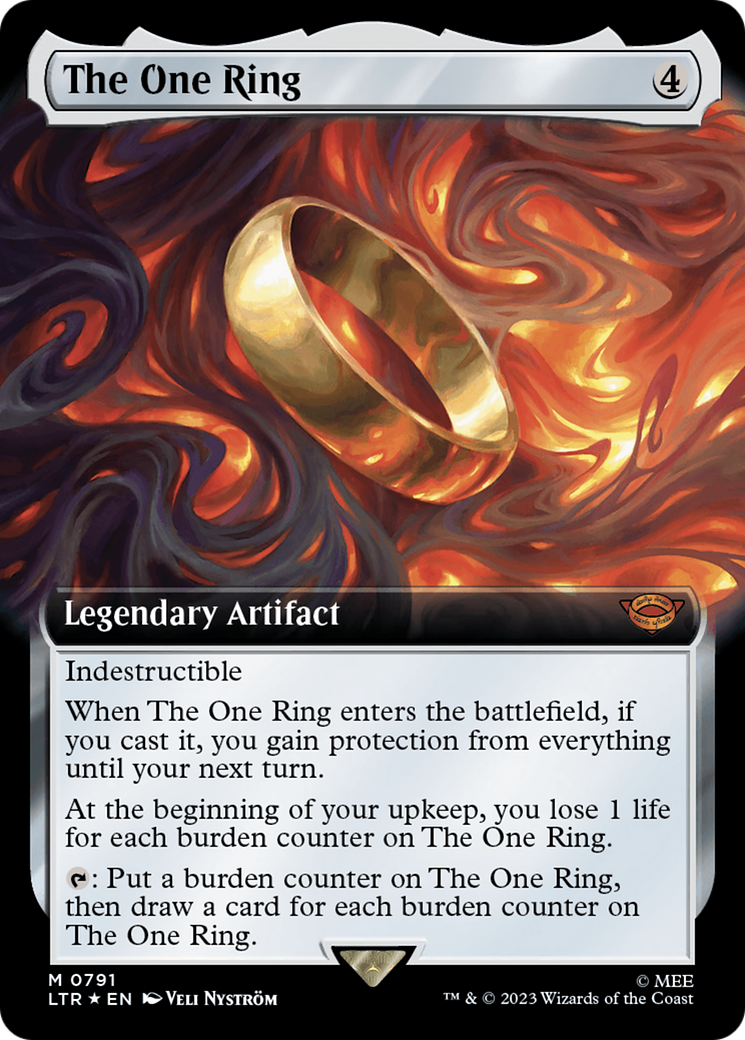 The One Ring (Extended Art) (Surge Foil) [The Lord of the Rings: Tales of Middle-Earth] - The Mythic Store | 24h Order Processing